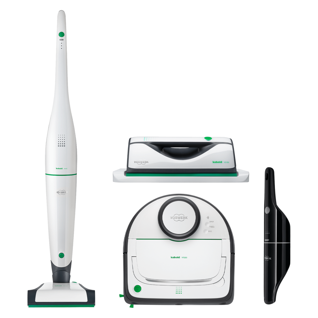 Vorwerk Kobold VB100 AkkuStaubsauger & VR300 Saugroboter großesAkku
